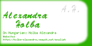 alexandra holba business card